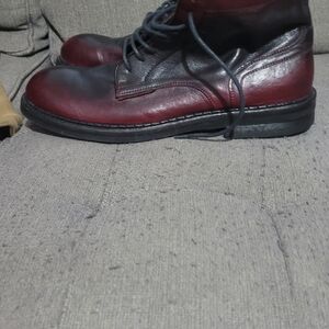Men's Two-Tone Leather Boots
